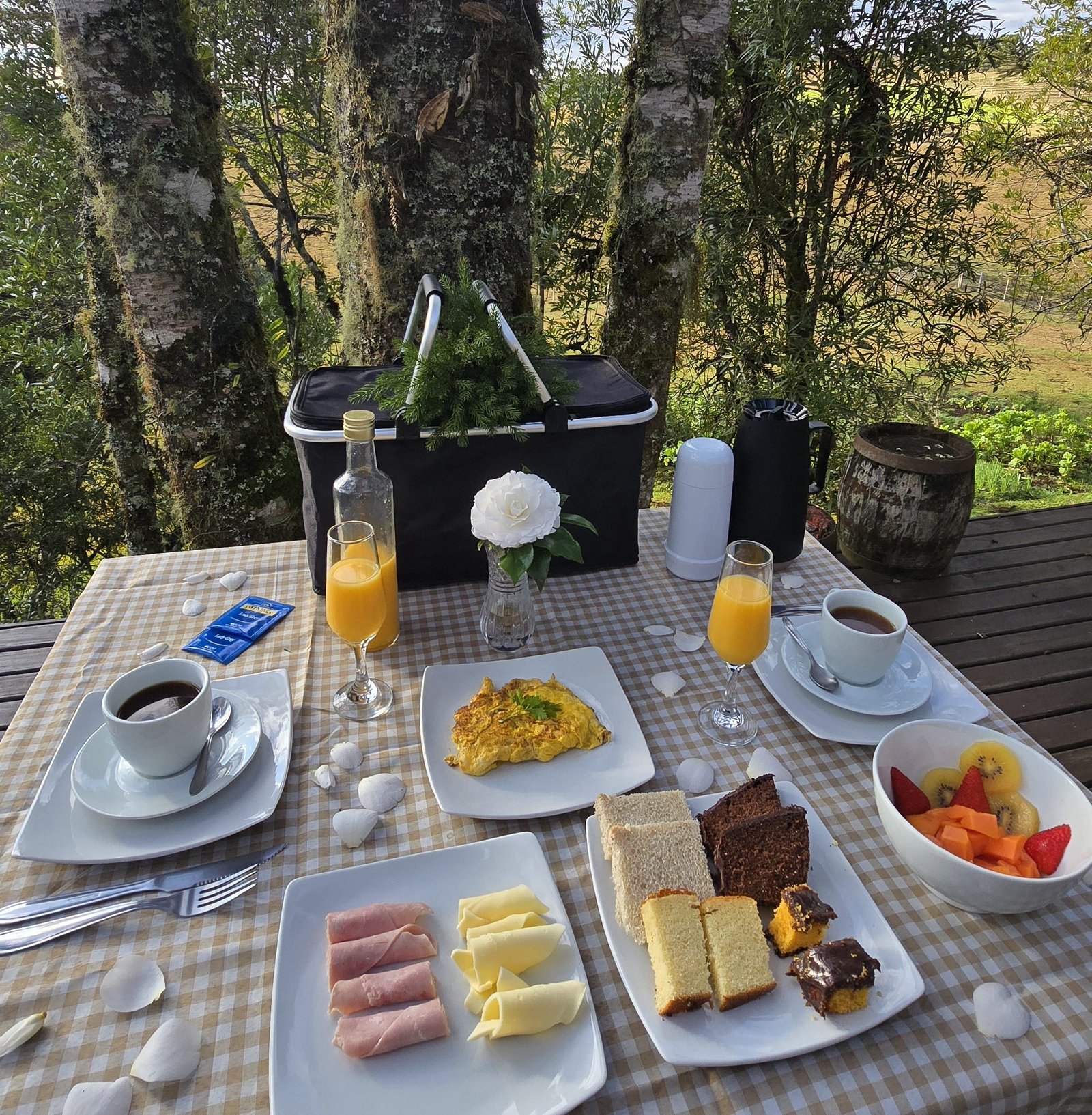 Cesta de café da manhã